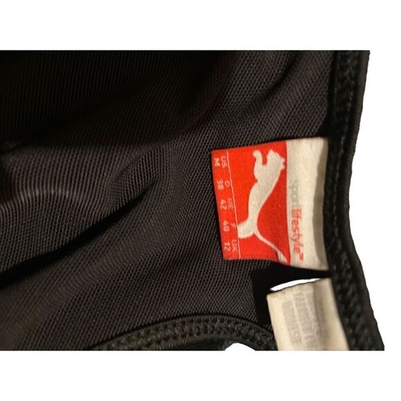 Puma Sport Lifestyle Exercise Top w/ Built in Bra Black Size Medium-EUC - Picture 6 of 12